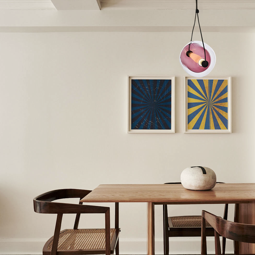 Modern Minimalist Glass Pendant Light – 6 Colors for Dining Room